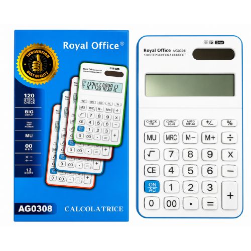 CALCOLATRICE ROYAL OFFICE BIG 12 CIFRE AG0308
